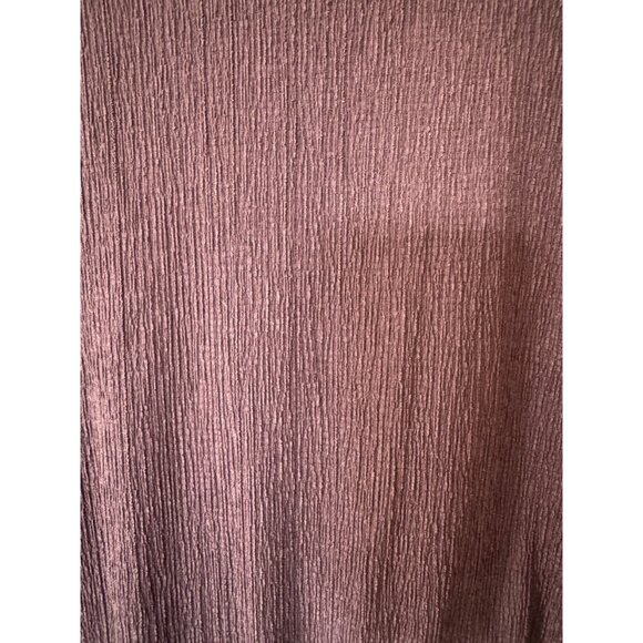 ASOS DESIGN textured collared wrap midi dress in brown - Picture 6 of 7